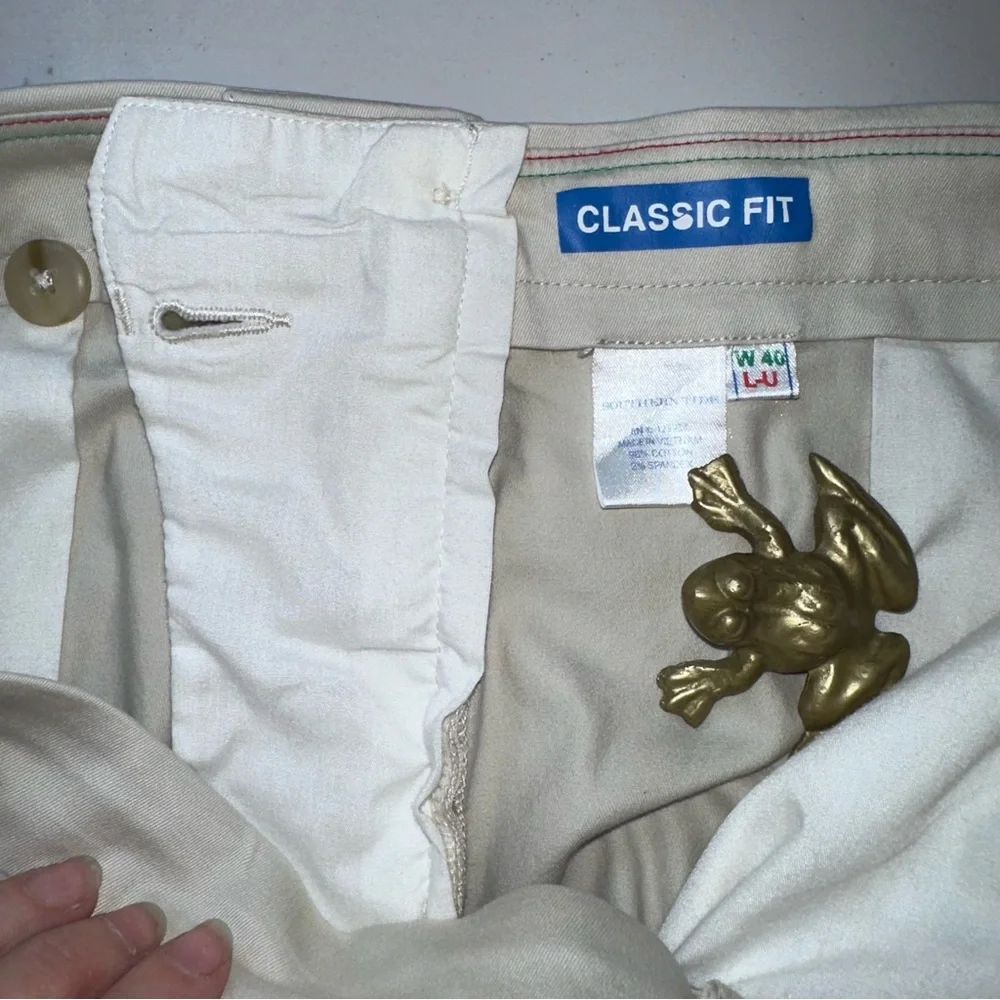 Southern‎ Tide Intercoastal Performance Pants 40x29 Beige 5 Pocket Stretch EUC